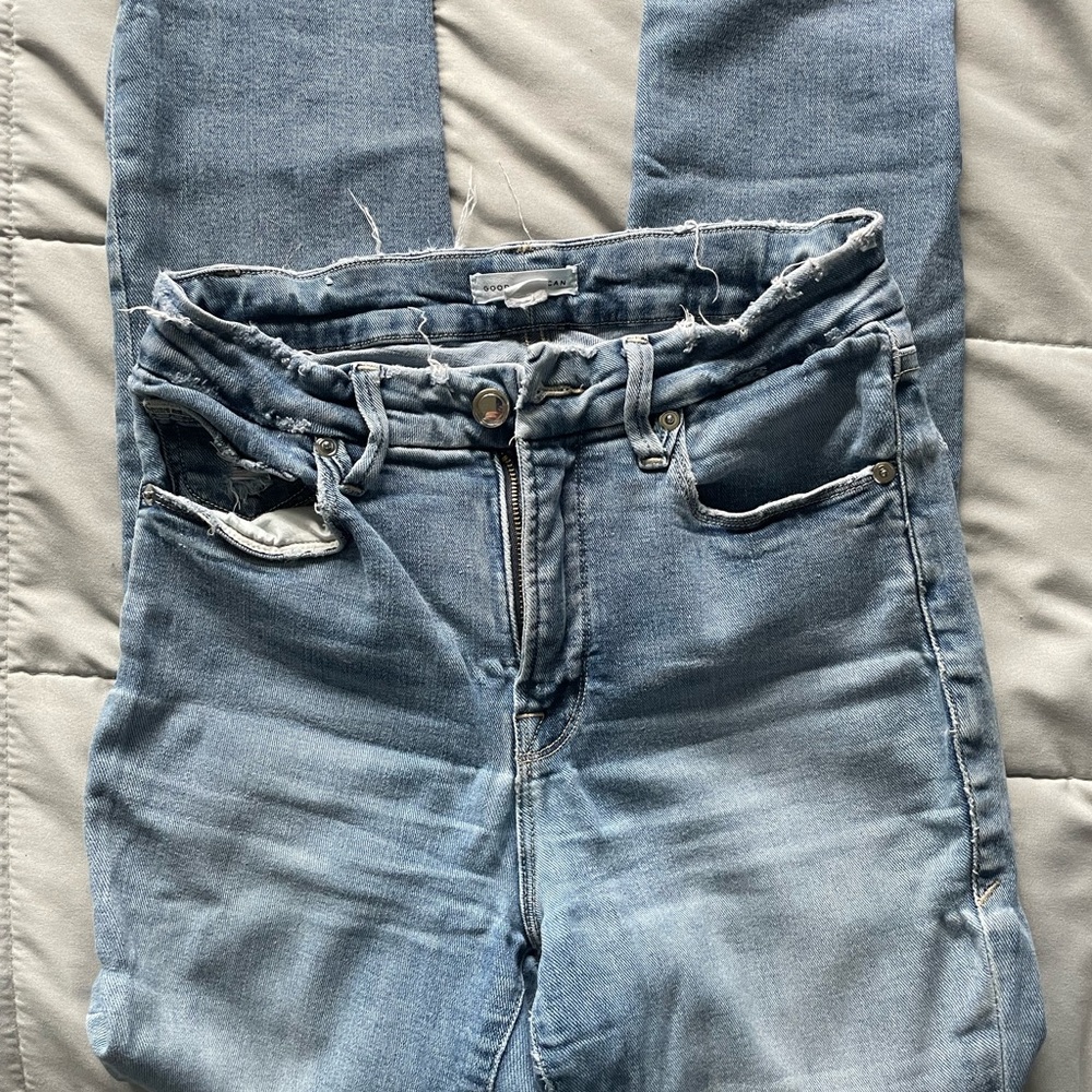 Good American Light Blue High Rise Jeans